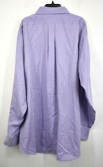 Chaps Men Periwinkle Button Up Long Sleeve Business Career Dress Shirts 18½