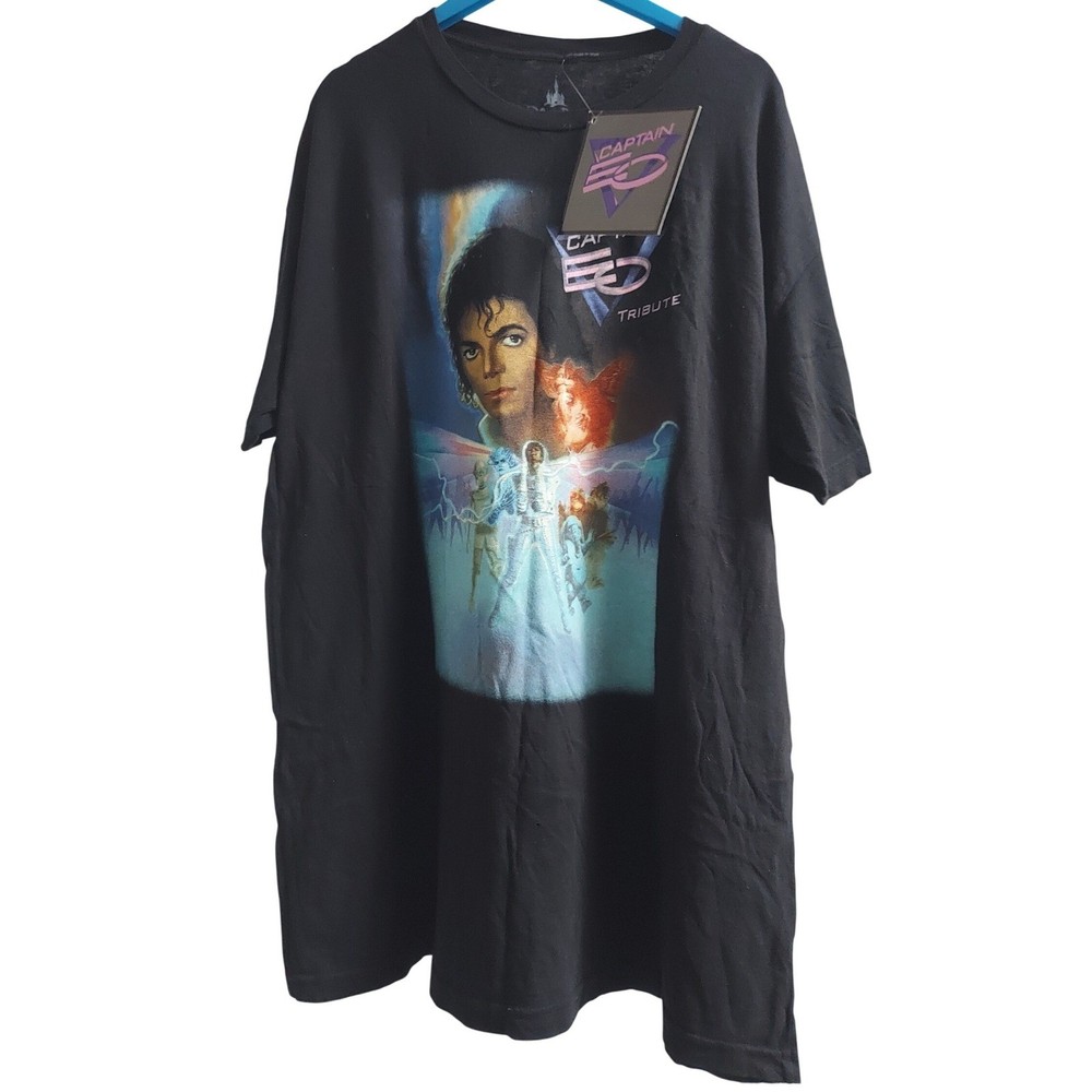 Disney Parks Captain EO Michael Jackson Tribute Shirt Mens XL Black NWT T-Shirt