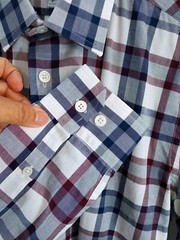 Express Fitted Men Button Down Shirt Blue 100%Cotton Long Sleeve SP 14-14 1/2