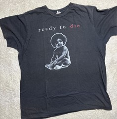 Vtg Ready To Die Biggie Shirt 90’s Hip Hop Rap Notorious B.I.G. Smalls Men’s XL