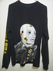 Nagri Testing In Progress Long Sleeve T-Shirt Men’s Size S Black Crash Dummies