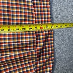 LL Bean Men’s Short Sleeve Button Down Shirt Size XXL Red Plaids & Checks,Pocket