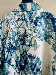 Authentic Louis Vuitton Aquagarden Monogram Oversize Seeweed Shirt Size L