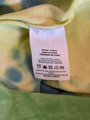 Nike Max 90 Tie Dye Heavy Duty Neon Green Blue T-Shirt Mens M DD2720-101