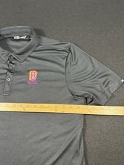 TravisMathew Men’s L Black Solid Golf Polo Short Sleeve Logo (1052)