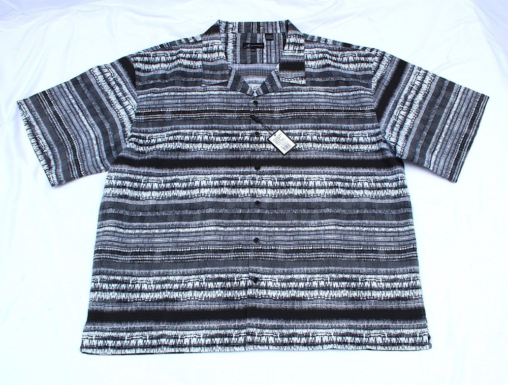 MONIQUE Men’s BIG 6XL Polyester Button Up short Sleeve shirt