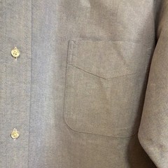 Mercer & Sons Blue Solid Cotton Button-Down Dress Shirt 17/33 Made in USA