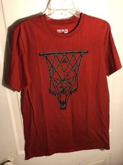 Men’s Adidas Basketball Hoop Net Graphic Athletic Performance Go To Tee Shirt M