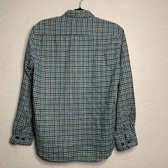Rustic Outfitter Cotton Blue Plaid gorpcore outdoors Button Down Shirt Mens M