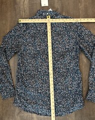 Kennington Limited Mens Medium Button Down Cotton Shirt Stars Snowflakes NWT C3