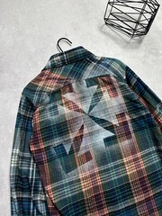 “Off-White” Stencil Flannel Multi Check Shirt Men’s Size S