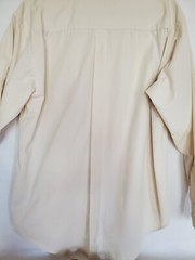 🛳PORT AUTHORITY🛳 Cotton/Polyester Beige Long Sleeve Dress Shirt Men’s Sz. Lg.