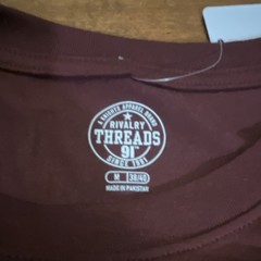 Rivalry Threads Men’s Maroon Bulldogs Graphic Print T-Shirt M Short Sleeve