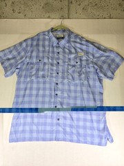 Magellan Outdoors Fish Gear 3XL Relaxed Fit Aransas Pass Blue Short Sleeve