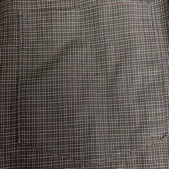 Theory Kyson Micro Checked Button Down Cotton Dress Shirt Purple Black Sz LG