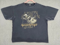 Jason Aldean Shirt Mens 2XL Wide Open Concert Tour 2010 Country Music Band Tee