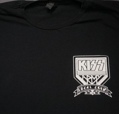 KISS Army Shirt Mens XL Black Local Crew Band Tee Rock Music