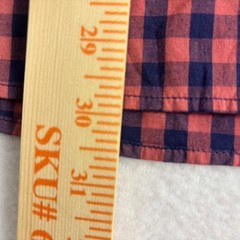 Sonoma Goods For Life Mens XXL Gingham Button Down Shirt Navy Red Long Sleeve
