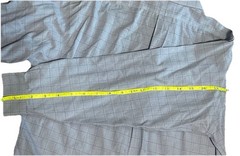 Brooks Brothers Traditional Fit Non-Iron Blue Check Cotton Dress Shirt 16-34