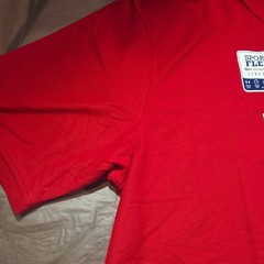 IZOD Advantage Stretch Red Solid Short Sleeve Collared Polo 2XLT Big & Tall