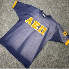 Vintage Signature Sportswear Greek Letter Jersey Shirt MADE IN U.S.A. Large
