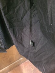 DieHard Mens Black Collared Button Short Sleeve Work Shirt Size M