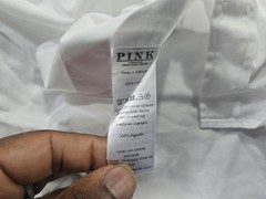Thomas Pink Shirt Mens 15.5 39cm White Marcella Tuxedo Formal Dress Slim Fit