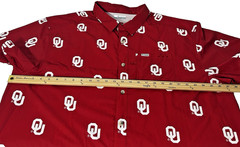 Columbia Ohio University Red Fishing Shirt Size XXL Button Up Short Sleeve