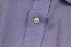 Chaps Men Periwinkle Button Up Long Sleeve Business Career Dress Shirts 18½