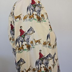 VTG 70s Gant AOP Equestrian Horse Hunting Print Long Sleeve Button Shirt Mens M