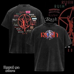 Rush Cartoon Vintage Band T-Shirt Retro Rock Music Unisex Graphic Tee