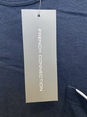 NEW French Connection Men’s Large Blue Pocket Tee T-Shirt NWT