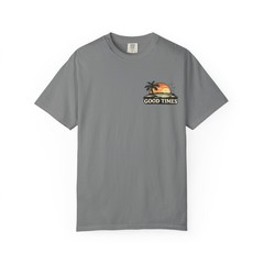 Good Times Sunset Beach T-shirt | Live Easy Palm Tree