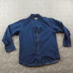 Vintage Stubbs Bib Front Cowboy Shirt Mens Small Band Collar French Cuff Western