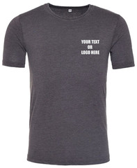 Custom Printed AWDis Washed Unisex T-Shirt Workwear Casual Stage Hen Do Top Gym