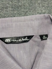 Travis Mathew Studebaker Button Up Short Sleeve Men’s Size Medium Lilac Heather