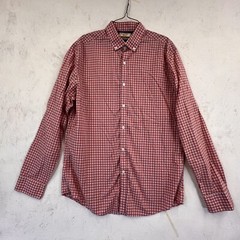 Original Penguin Munsingwear Button Down Shirt Mens Size 16 34/35 Red Plaid