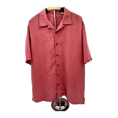 Caribbean Mens Shirt in Salmon Sz Large. Resortwear, Islandwear Vactionwear