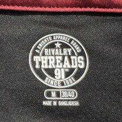 Rivalry Threads 91 Florida State Seminoles Polo Shirt M Black Embossed Pattern