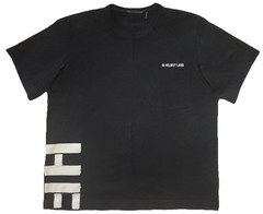 Helmut Lang Patchwork Pocket Logo Tee T Shirt Rib Knit Mens 2XL Designer 2 Sided