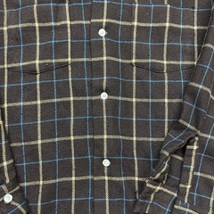 Vintage Plaid Button Up loop collar Dacron Polyester Orlon Acrylic 50s 60s