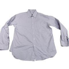 Brioni Mens XL Purple Micro Houndstooth Cotton Button Down Shirt Made in Italy