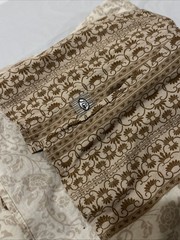 Quick Silver Edition Men’s Long Sleeve Button Down Shirt XL Tan/Cream Floral