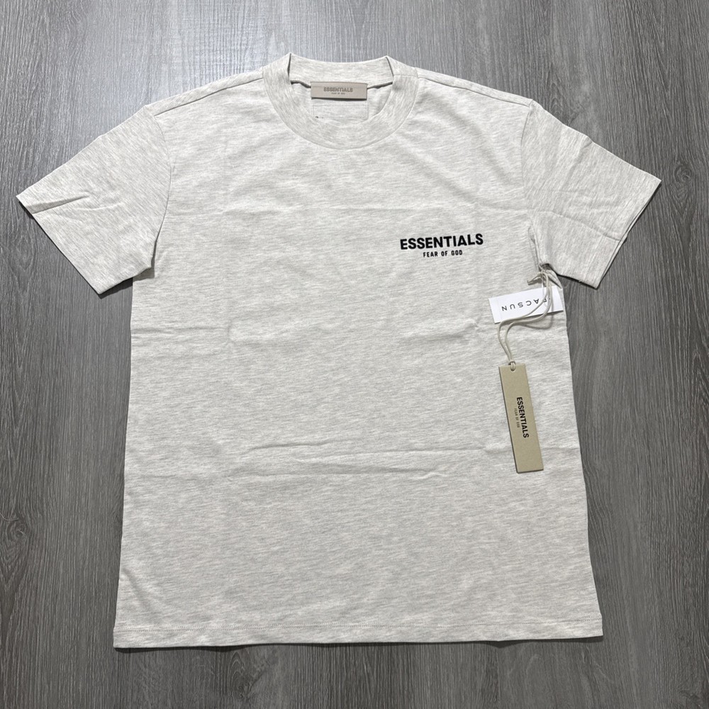 Essential Fear of God Light Oatmeal Short Sleeve Tshirt Men’s Brand New Size L