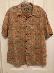 VatPave Mens XL Short Sleeve Patterned Cotton Viscose Shirt