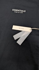Fear of God Essentials Classic Tee ‘Jet Black’ XS Size Oversized T-Shirt SS25