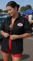 NEW OLD STOCK VON DUTCH HOT ROD MECHANIC PATCHED RED KAP GARAGE SHOP WORK SHIRT