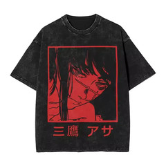 Chainsaw Man Yoru War Devil Asa Mitaka Manga Character Graphic Anime TShirt