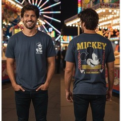 Mickey Mouse 1928 Distressed Gray T Shirt Men’s Large 42-44 Disney