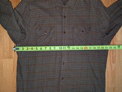 Nifty Genius Men’s Large Button Down Long Sleeve Houndstooth Plaid Shirt